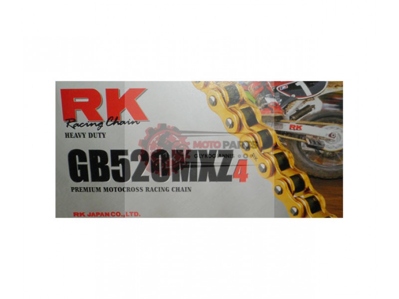 Αλυσίδα RK Ιαπων.GB520μχZ4 -116L Χρυσή Ενισχυμ. RACING