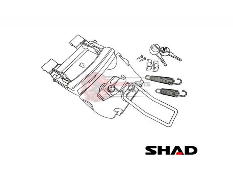 Ανταλλακτικό SHAD/D1B49MAR SH49 Μηχανισμός και Κλειδαριά