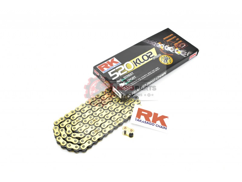 Αλυσίδα RK-M GS520KLO2-108L O-RING-CLFZ Χρυσή
