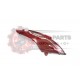 Καπάκι Πλαινό Δεξί Κόκκινο/R2 OEM  με Αυτοκόλλητο TARGET125'11-14
