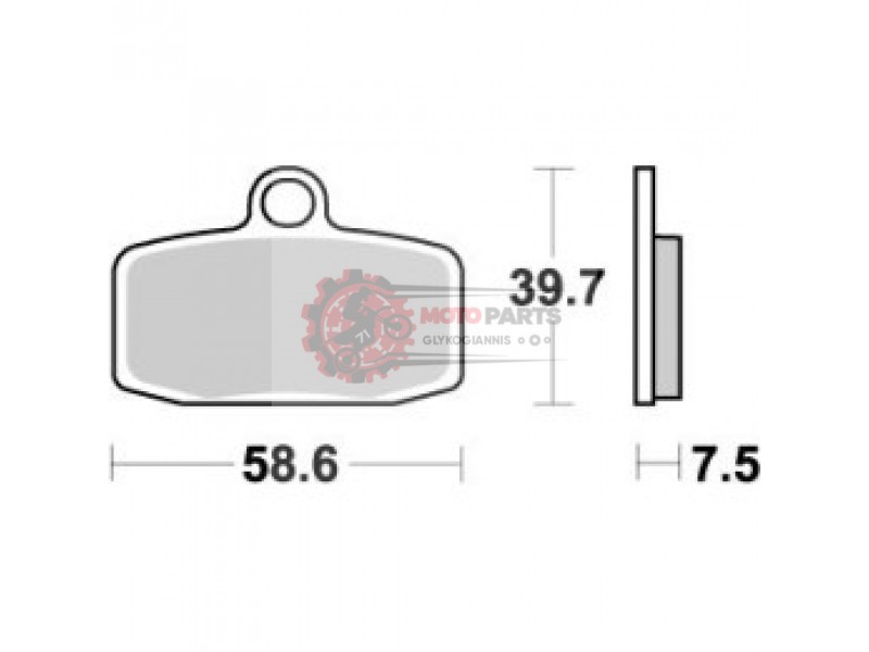 ΤΑΚΑΚΙΑ BRAKE PAD OFFROAD NITRO KTM SX85 | HUSQVARNA TC85 | MOTO-MASTER