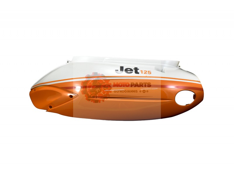 Καπάκι Πλαιν. Αριστερό  Πορτοκαλί-Λευκό JET125/ZX125T-12