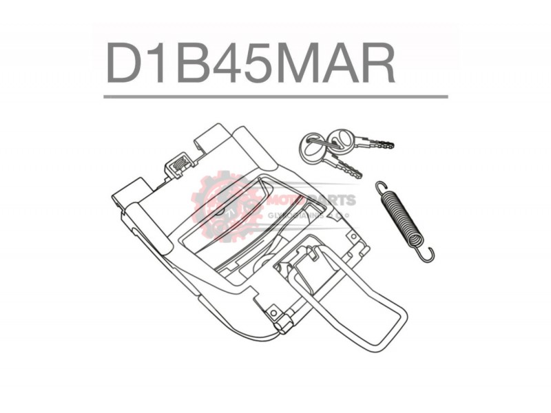 Ανταλλακτικό SHAD/D1B45MAR SH45 & SH40 Μηχανισμός και Κλειδαριά
