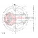 Γρανάζι Τροχού SUPERSPROX/RAL-210-50T  ALUMINIUM-Κόκκινο CRF230'03-19,CRF250F'19-23