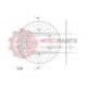 Γρανάζι Τροχού SUPERSPROX/RAL-210-51T  ALUMINIUM-Κόκκινο CR125'83-02,CRF250F'04-10,CRF450M/L'19-23
