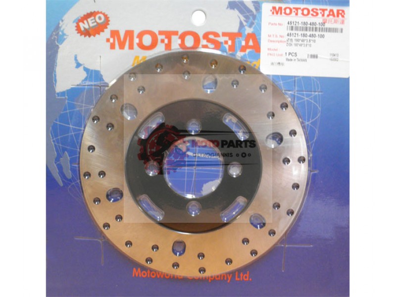 Δισκόπλακα MOTOSTAR 180X48X3.5/4X10(393) BOOSTER50'99,BW'S50'96-12,RS SPY50'96-00