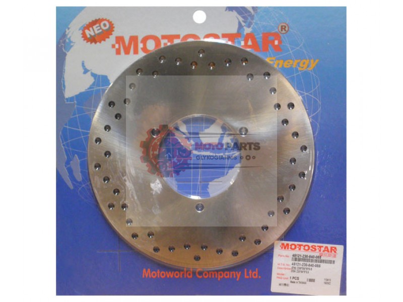 Δισκόπλακα MOTOSTAR 230X84X5/3X8.5(779) Πισ. YP250DX MAJESTY'98-99